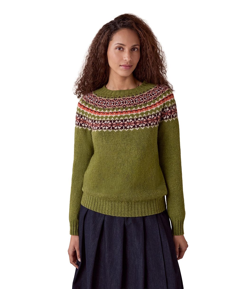 Женский джемпер Celtic & Co. Highlands Fair Isle Long-Sleeve Crewneck