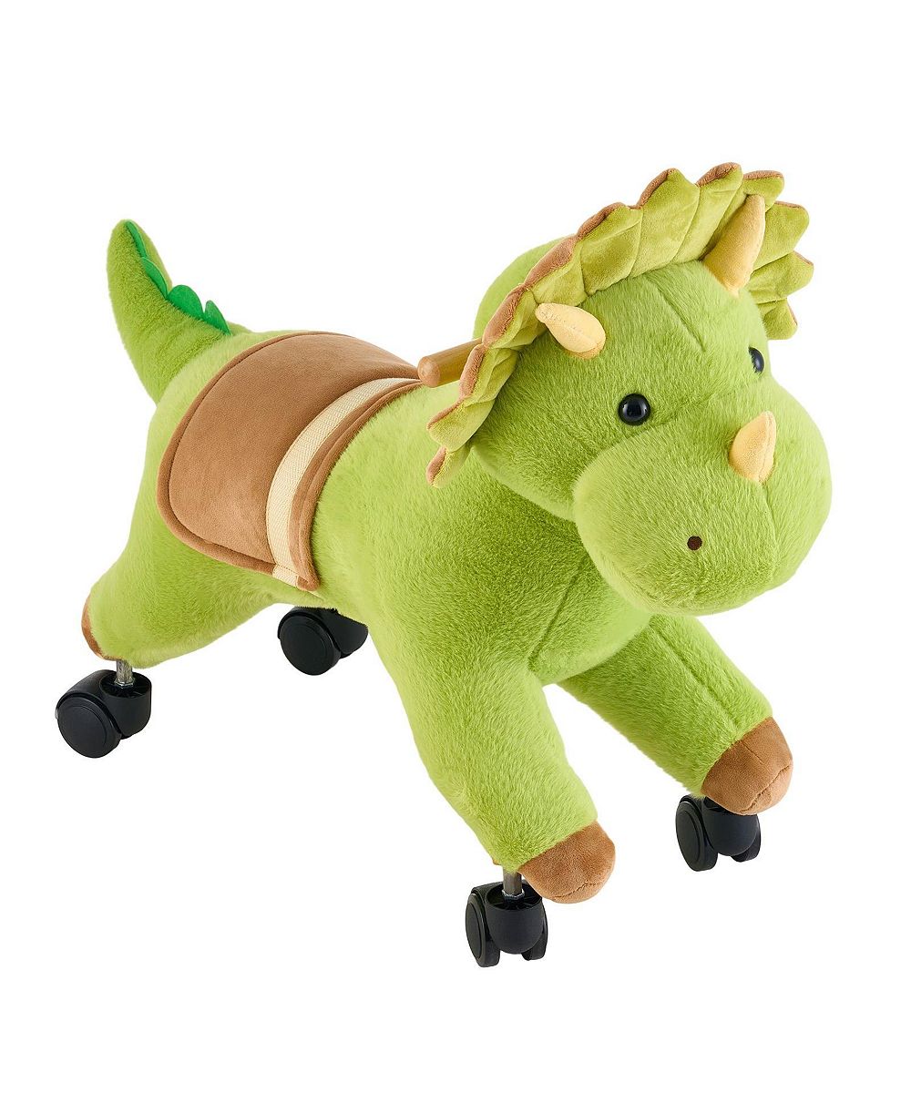 HONGGE Игрушка-динозавр для катания детей с колесами 360 градусов, до 88 lb, от 3 лет