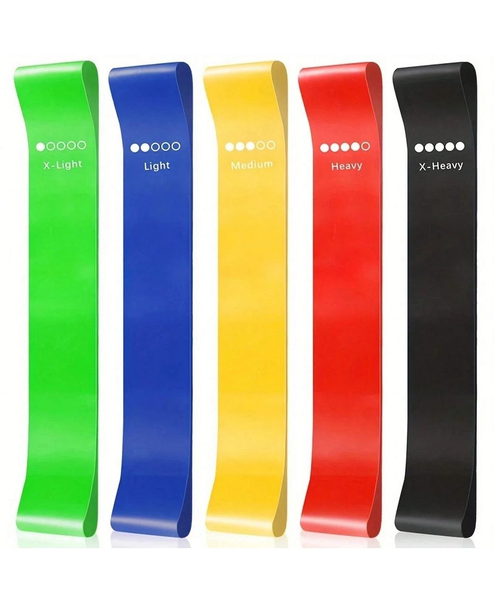 Набор фитнес-резинок SEVORLEY Loop Resistance Bands, 5 уровней TPE