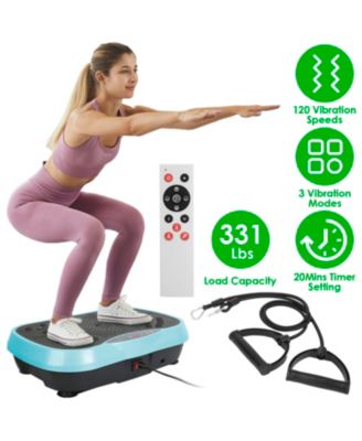 SEVORLEY Vibration Exercise Machine with Remote, 120 Levels, 3 Modes and Resistance Bands