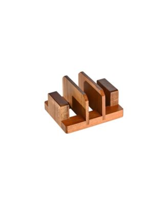 Fox Run Acacia Cutting Board Holder and Plate Stand