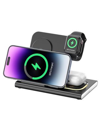 Беспроводная зарядка Artudatech 4-in-1 15W Fast-Charging с ночником для iPhone, Apple Watch и AirPods
