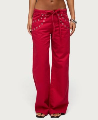 Женские широкие джинсы Edikted Kala Low-Rise Baggy Grommet, 31" Inseam
