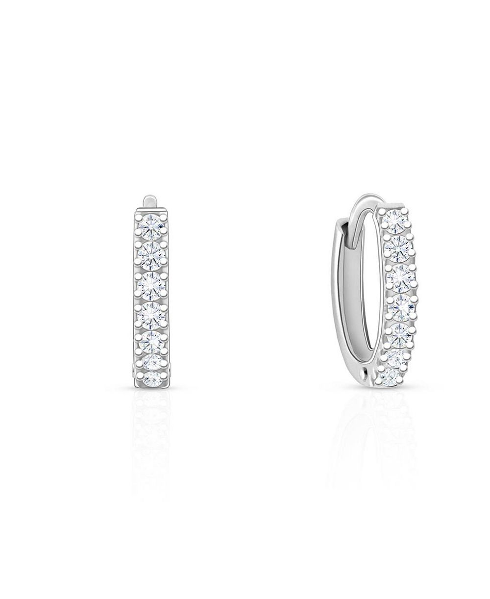 Серьги-кольца Tiny Blessings Timeless Pave Huggie