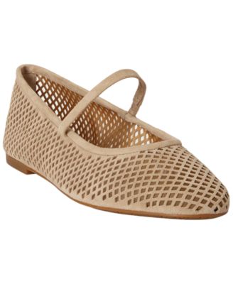 Lauren Ralph Lauren Women's Jayna Perforated Mary Jane Flats