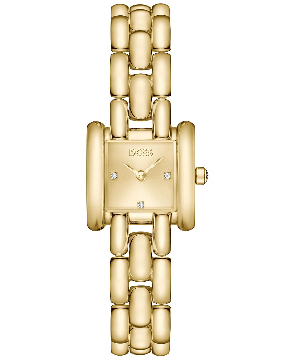 Hugo Boss женские часы Violet Quartz Ionic Plated Thin Gold Steel 21 мм