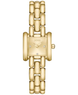 Hugo Boss женские часы Violet Quartz Ionic Plated Thin Gold Steel 21 мм