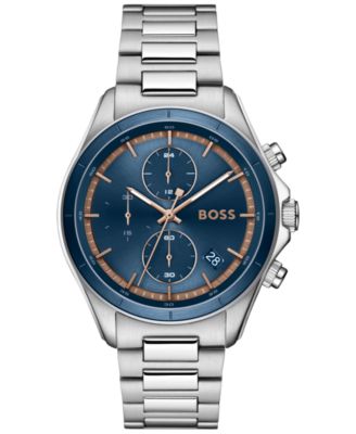 Hugo Boss мужские кварцевые хронографические часы Bossletic из нержавеющей стали, 43,40 мм