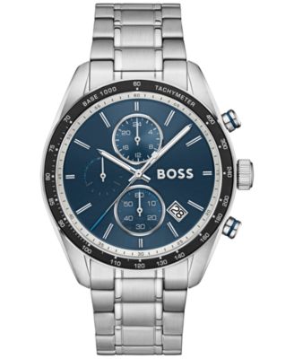 Hugo Boss Men's Grand Prix Quartz Chrono Stainless Steel Watch 44.50mm