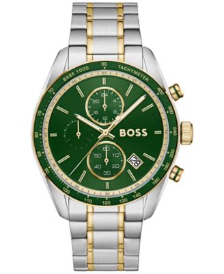 Hugo Boss Men's Grand Prix Quartz Chrono Two-Tone Stainless Steel Watch 44.50mm