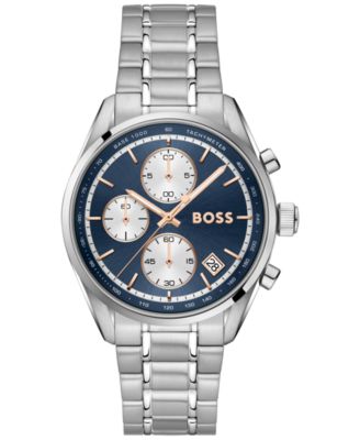 Hugo Boss Men's Grand Prix Quartz Chrono Stainless Steel Watch 38mm