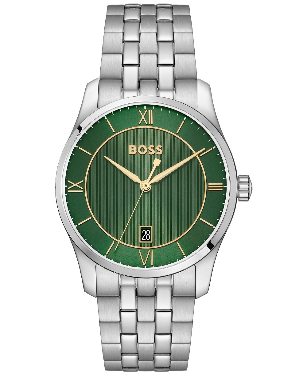 Hugo Boss Мужские кварцевые часы Principle из нержавеющей стали, 37mm