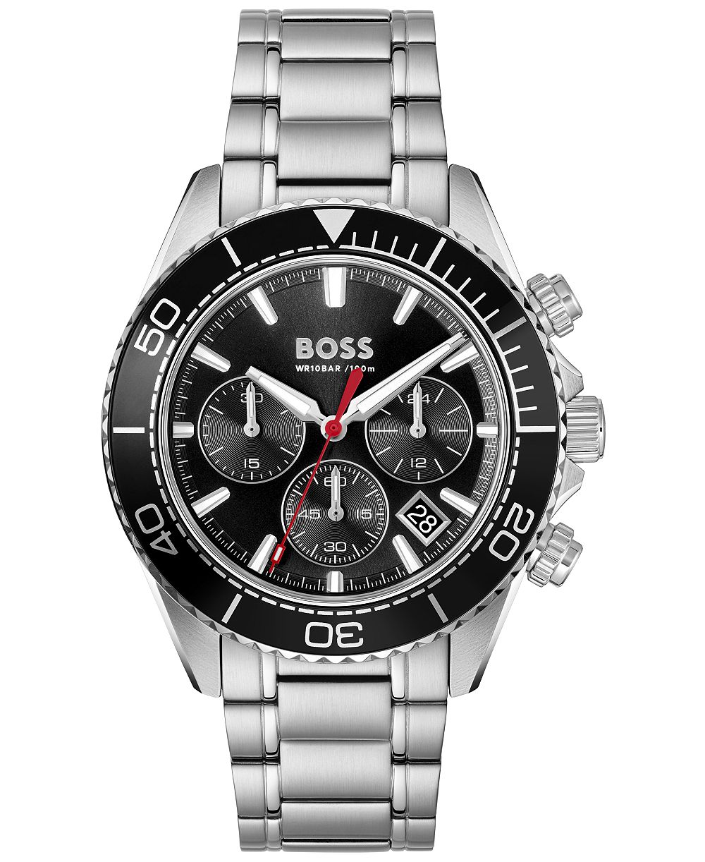 Hugo Boss Men's Sealiner Quartz Chrono Stainless Steel Watch 44mm
