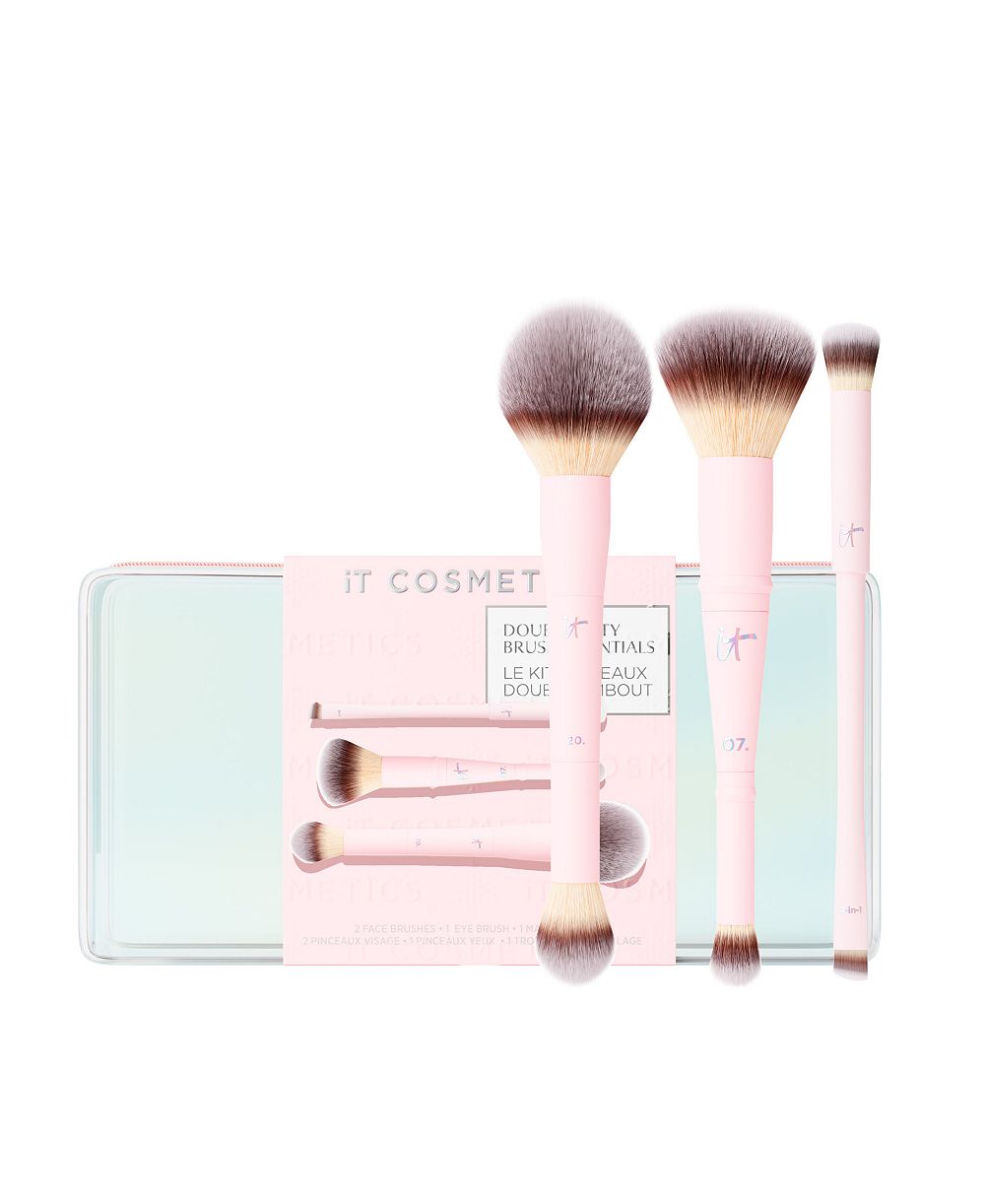 Набор из 3 кистей для макияжа IT Cosmetics Double Duty Essentials, подарочный набор