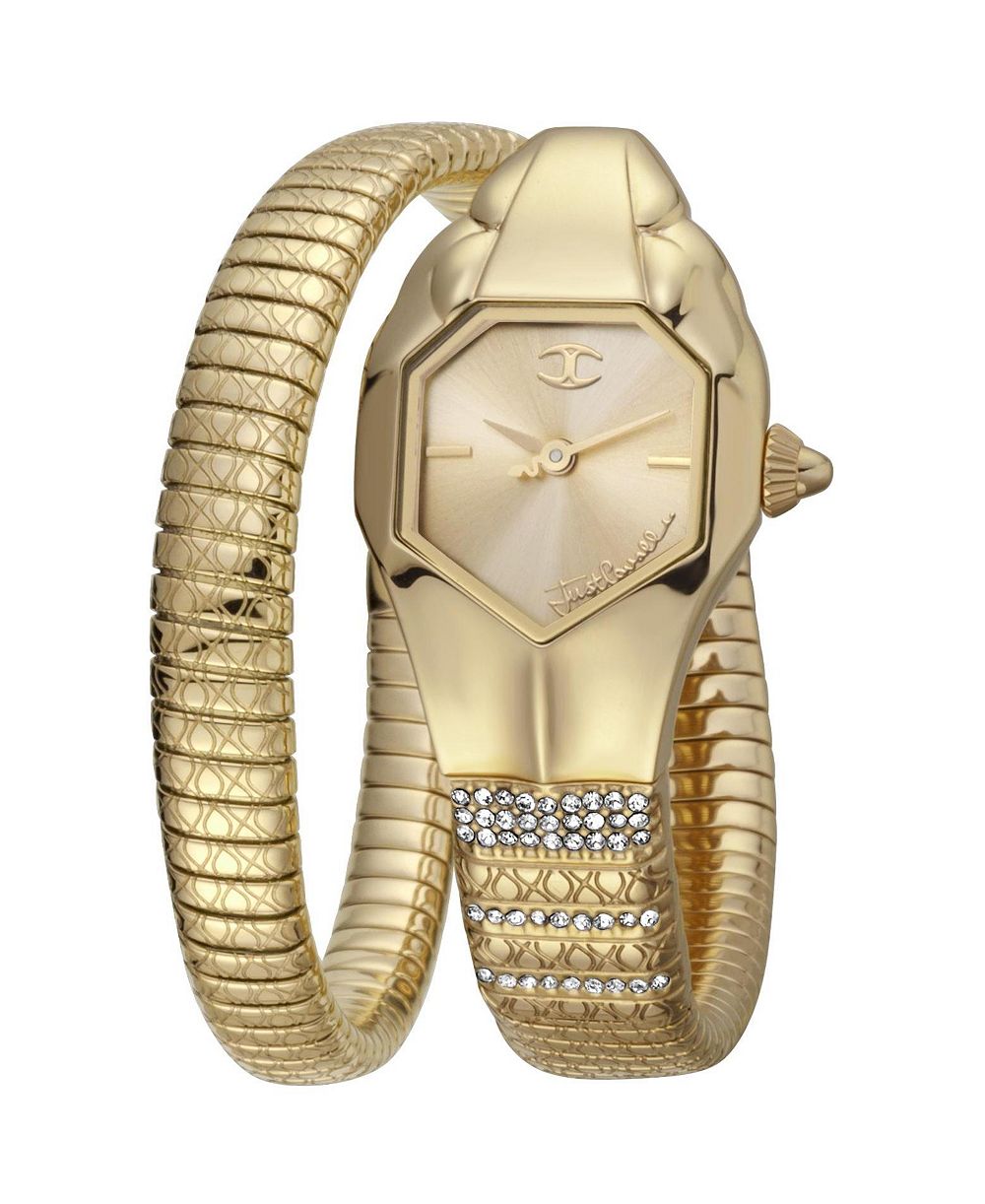 Женские наручные часы Just Cavalli Glam Snake Quartz IP Stainless Steel Bracelet