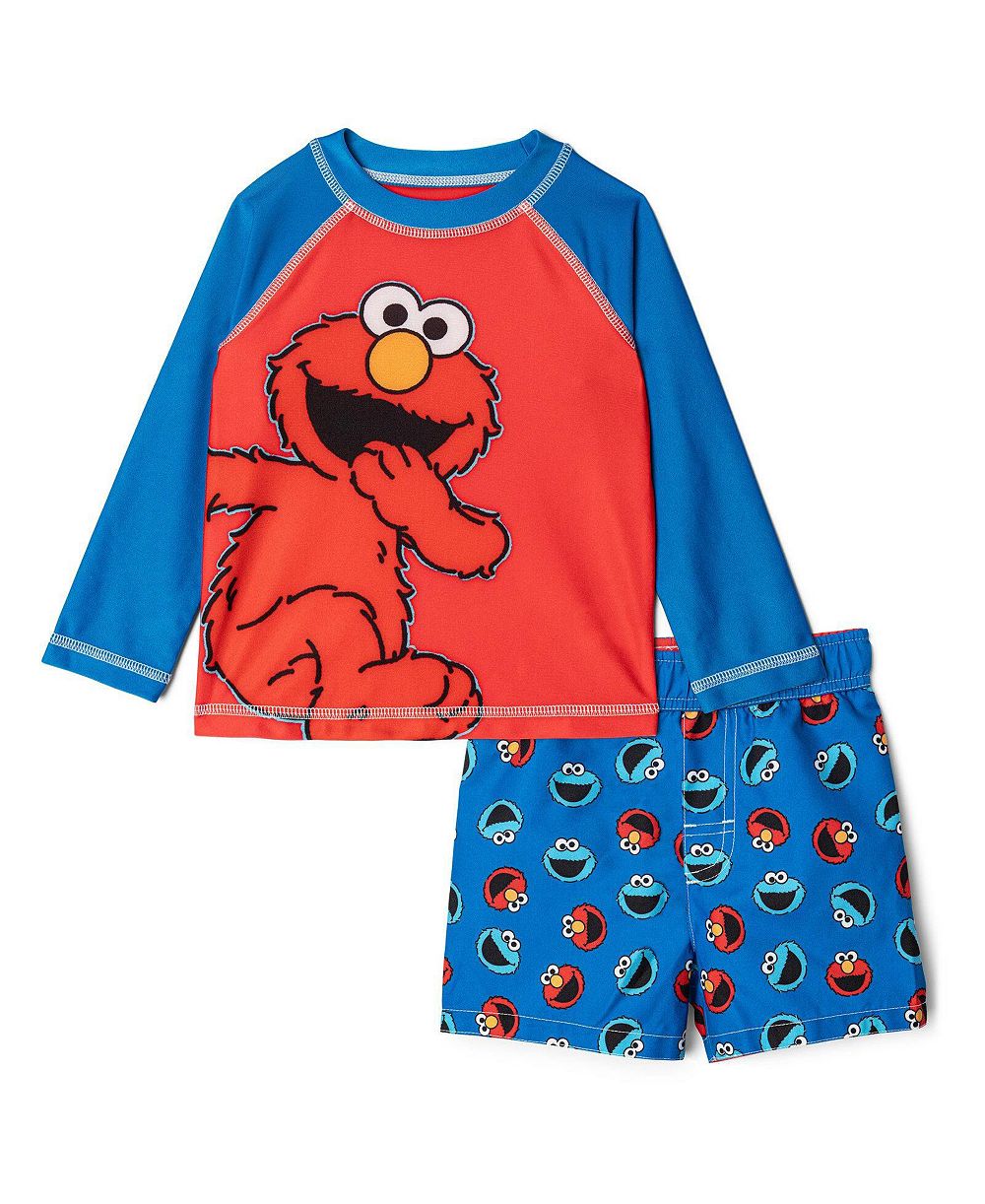 Sesame Street комплект купальных трусиков и рашгарда для малышей (12-18 месяцев)