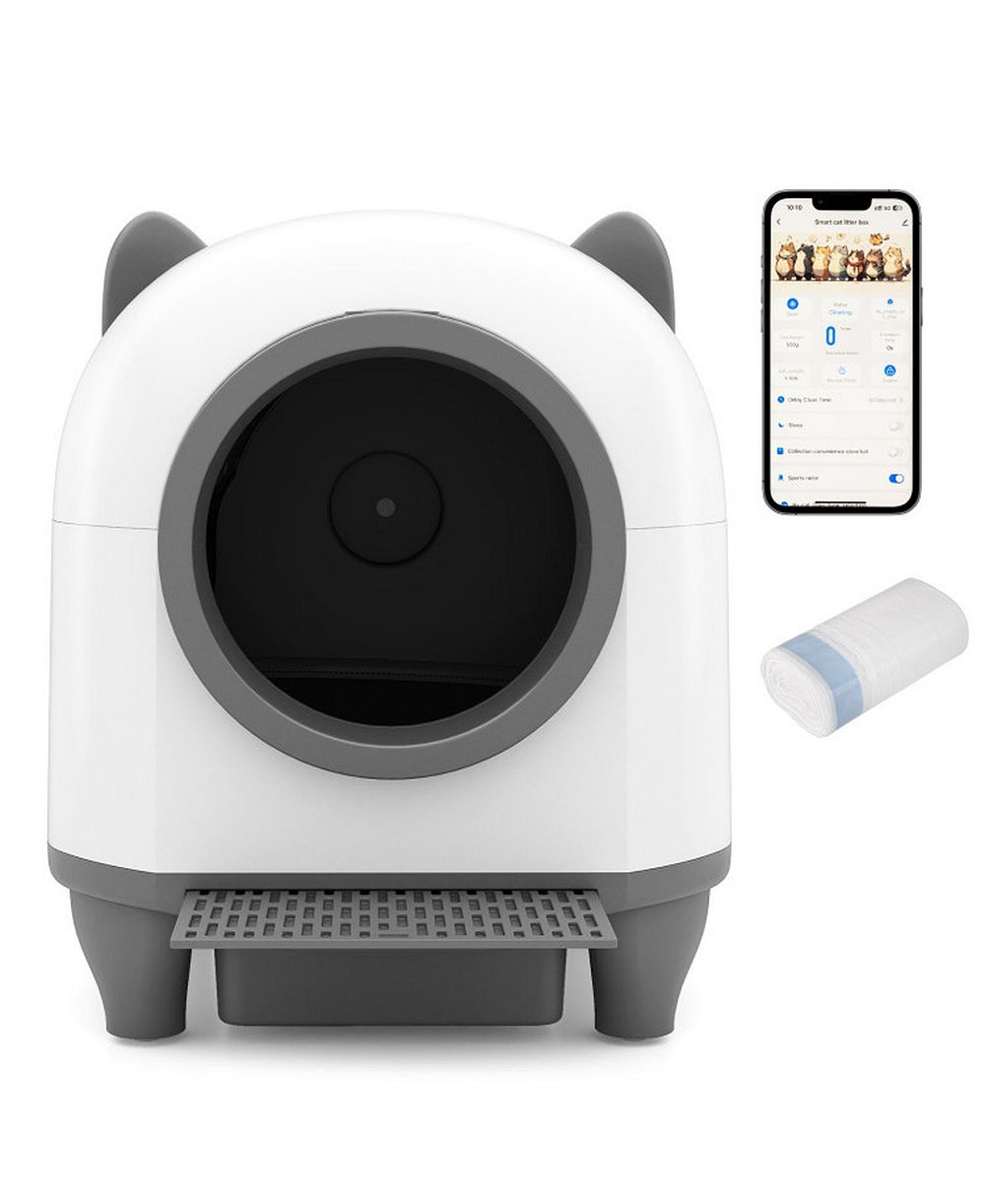 SUGIFT Self-Cleaning Litter Box for Multi-Cat and Senior Cats Home