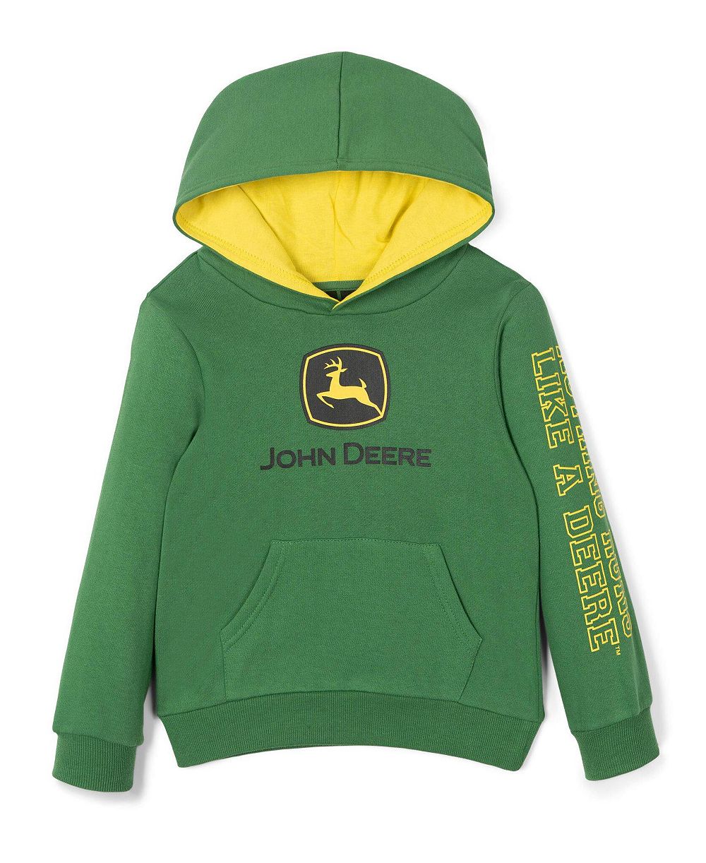 John Deere Детская флисовая толстовка с капюшоном для мальчиков 2T - 4T