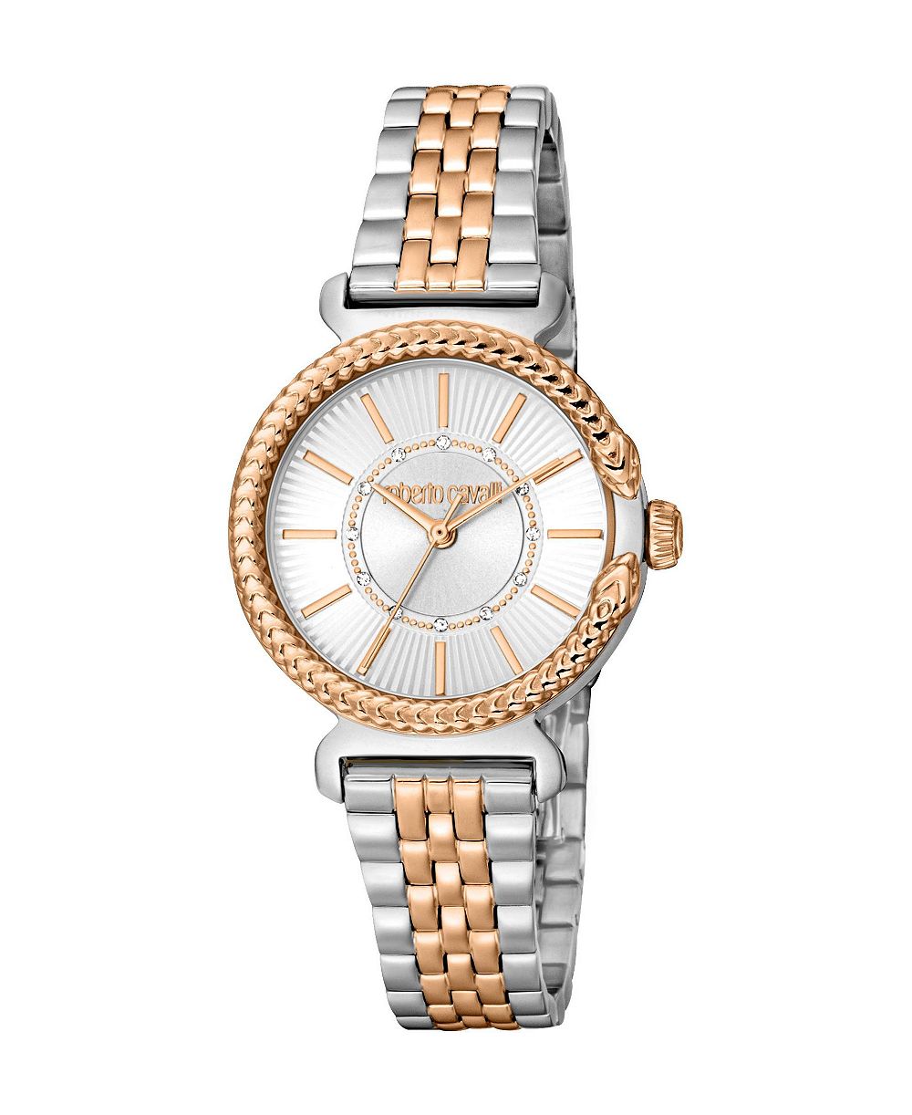 Roberto Cavalli Women's Snake Core Quartz  Stainless Steel Bracelet Watch
