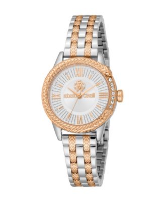 Roberto Cavalli Women's Core Quartz Two Tone Stainless Steel Bracelet Watch
