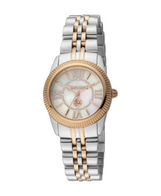 Часы Roberto Cavalli Women's Mini Quartz Two Tone Stainless Steel Bracelet