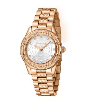 Roberto Cavalli Women's Snake Core Quartz IP Stainless Steel Bracelet Watch