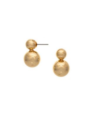 Rivka Friedman серьги Double Bubble Drop с позолотой 18K