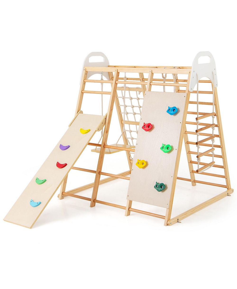 SUGIFT деревянный игровой комплекс Jungle Gym 8-в-1 для детей от 1 года