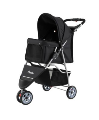 SUGIFT 3-Wheel Pet Stroller for Small Dogs and Cats up to 33 Lbs