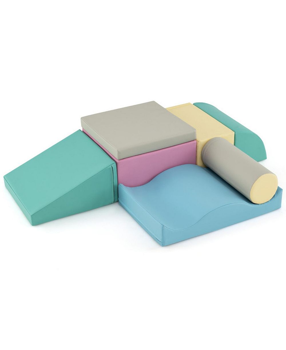 HONGGE Infant Soft Foam 7-Piece Climbing Block Set
