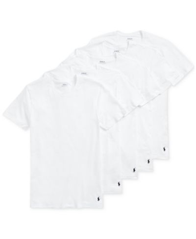 Polo Ralph Lauren Мужские футболки с круглым вырезом, набор из 5 штук