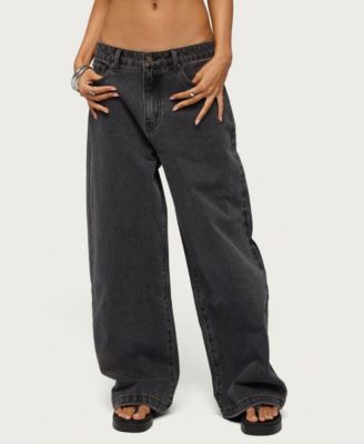 Edikted Women's Nichol Low Rise Baggy Jeans