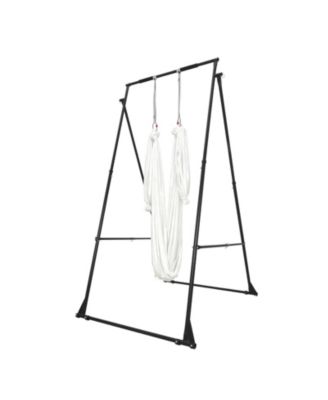 SUGIFT Aerial Yoga Swing Stand 440.9 lbs Load Triangular Frame with 6.6-yard Hammock Adjustable