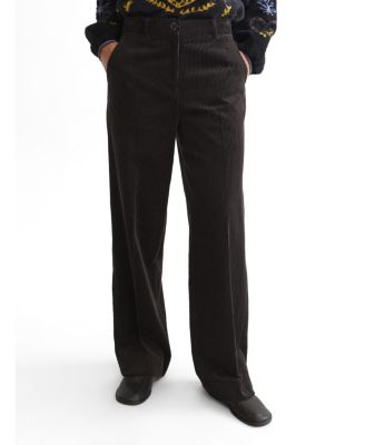SCOTCH & SODA Women's Cleo High-Rise Wide-Leg Corduroy Pants, 30" Inseam