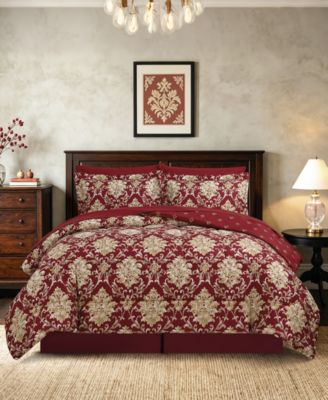 Комплект из 8 предметов с покрывалом Alexa Damask из микрофибры, реверсивный