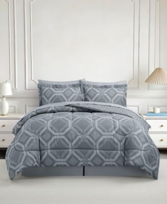 Комплект постельного белья Macy's Darien Geo из микрофибры, 8 предметов