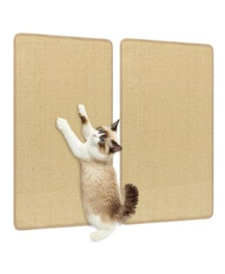 SUGIFT 4-Piece Cat Scratcher Mat Set 32 x 20 Inch Pads for Cats