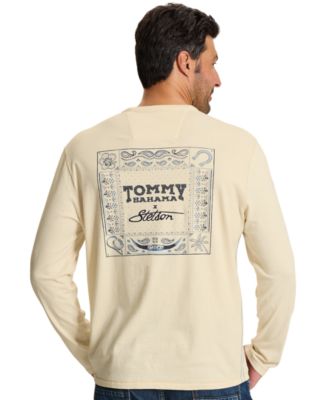 Tommy Bahama Men's Bandana Sands Long-Sleeve Western Graphic T-Shirt