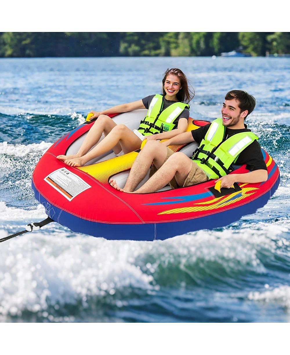 Надувной буксировочный плот HIKEEN 1 or 2 Person Inflatable Towable Tube с дренажем