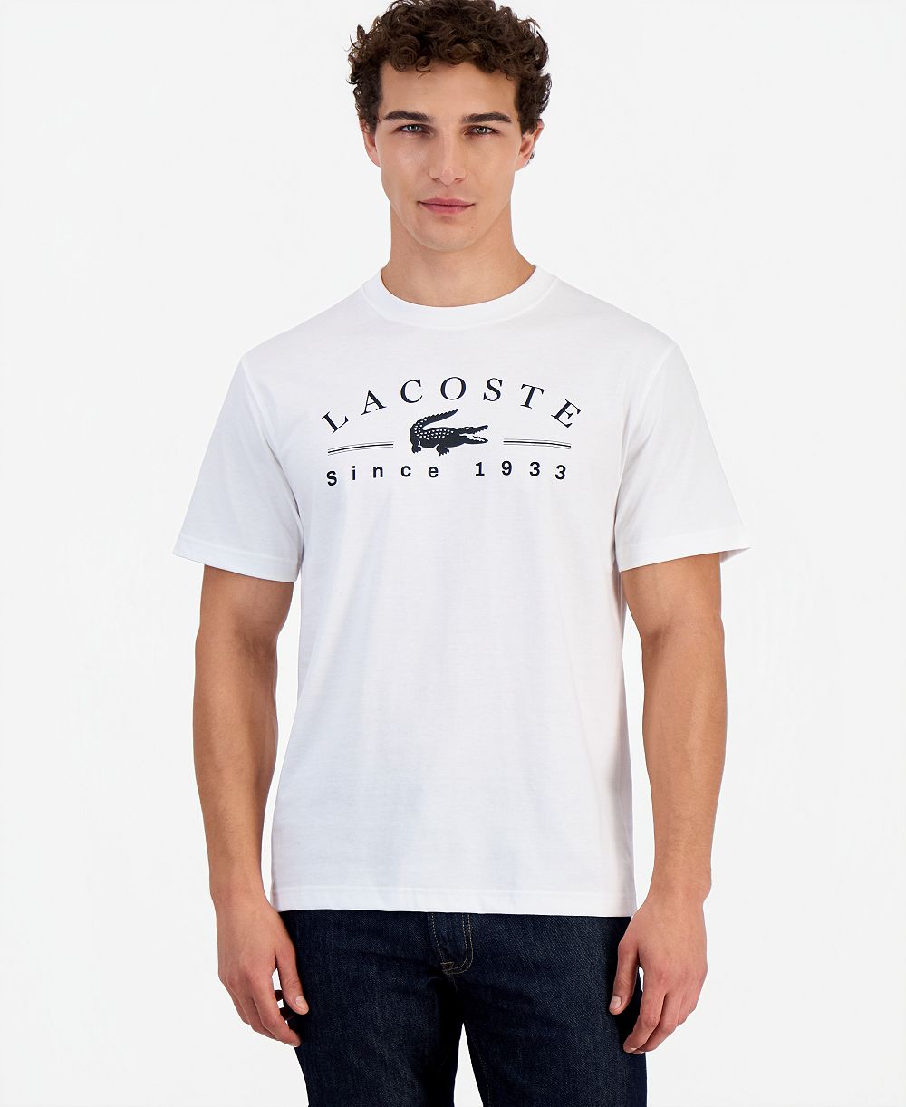 Lacoste Men's Classic-Fit Crewneck Graphic T-Shirt
