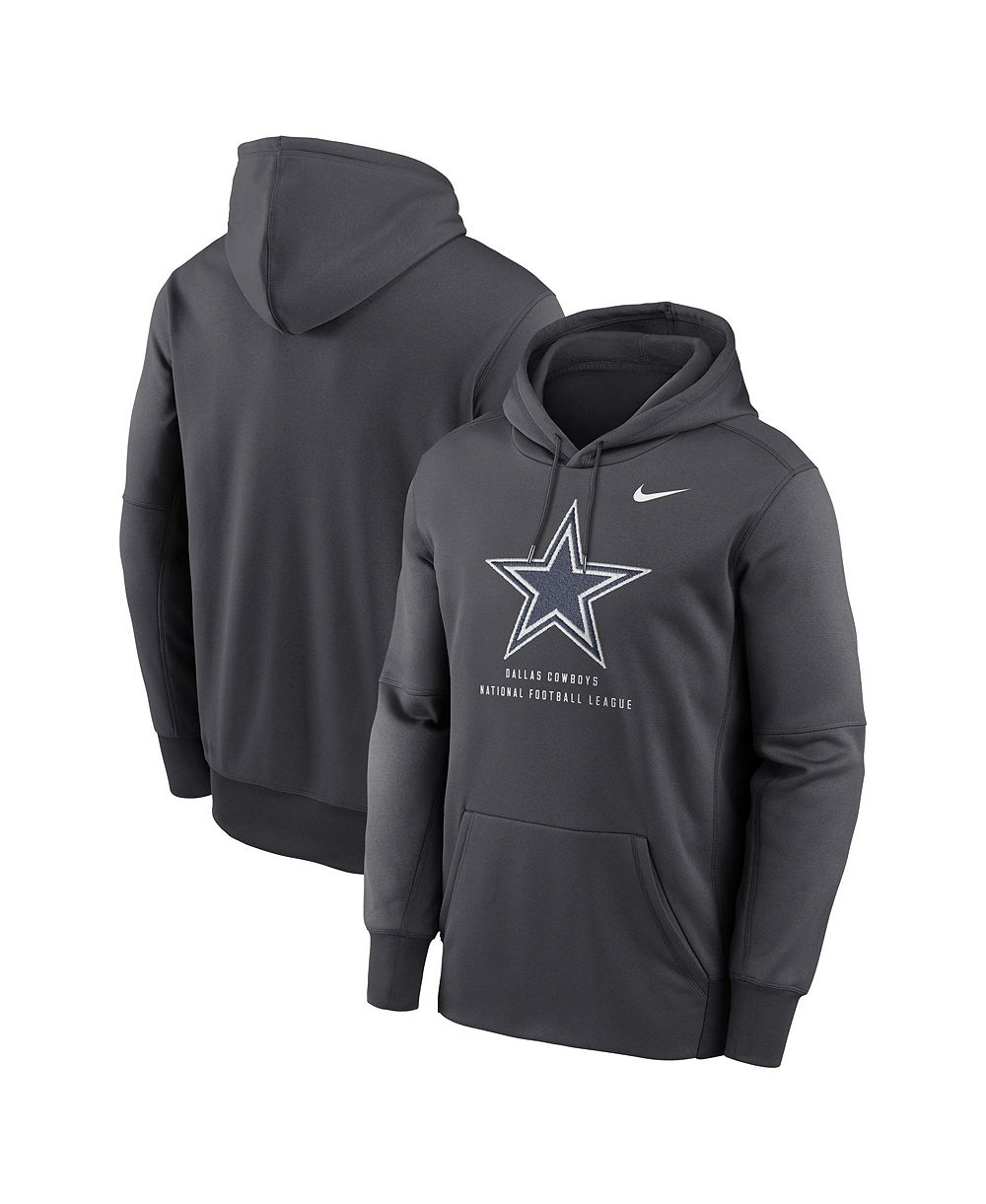 Мужская толстовка Nike Dallas Cowboys Toss Sweep Therma-FIT серая
