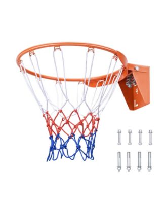 SUGIFT Wall Door Mounted Heavy Duty Basketball Flex Rim Goal Replacement Hoop With Net Indoor Outdoor