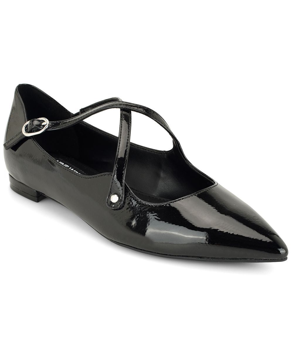 Nine West Women's Jarry Crisscross Pointed Toe Dress Flats
