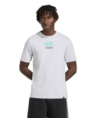 Мужская футболка adidas Heather Gray Mercedes-AMG Petronas F1 Team Graphic