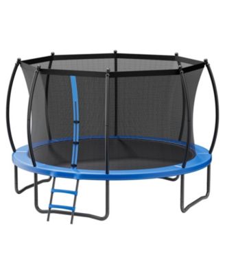 SUGIFT Recreational Trampoline With Enclosure Net Thickened Pad ASTM Approved Max 400 lbs