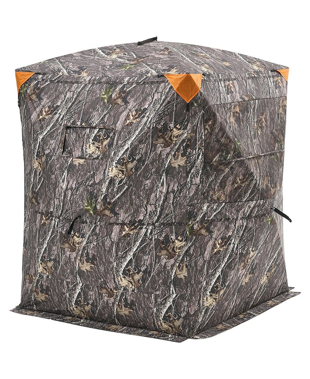 SUGIFT 2-3 Person Thermal Hunting Blind with Tri-Leg Chair Carrying Bag Silent Zipper Door and Window