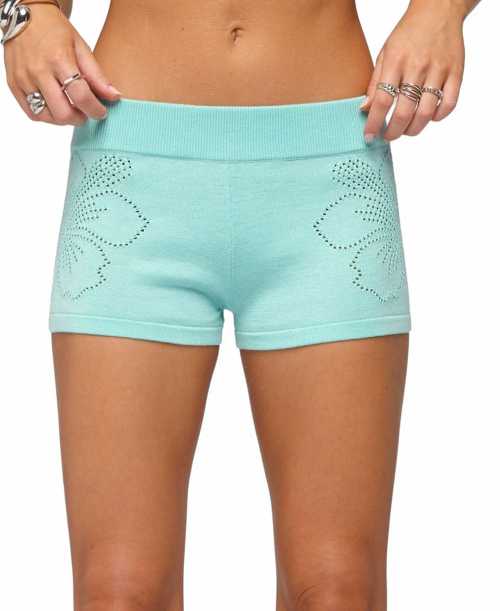 Женские трикотажные микро-шорты Edikted Noey Pull-On Low-Rise, 2" Inseam