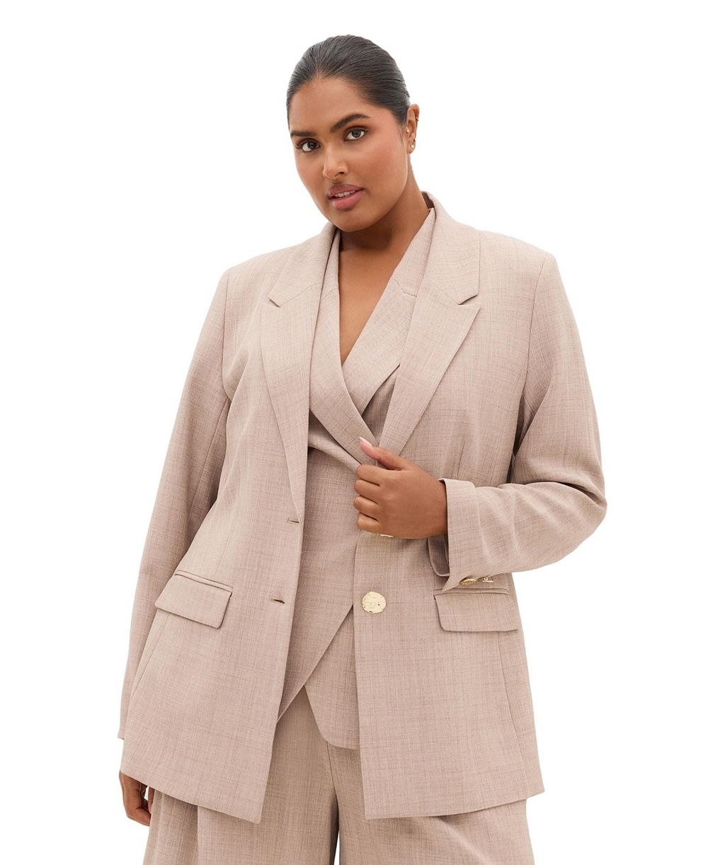 Женский приталенный блейзер CITY CHIC Plus Size Luci Double-Breasted