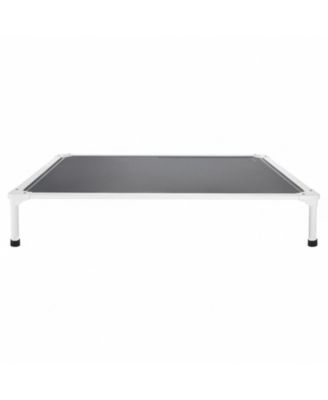 GOUUN XL Elevated Dog Bed 49 x 33 Inch, Raised Pet Cot with Aluminum Frame and Breathable Textilene Mesh