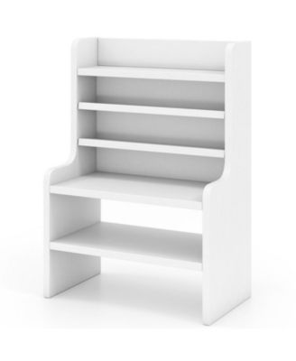 SUGIFT 6-Tier Desktop Organizer Mini Storage Rack with 2 Removable Shelves